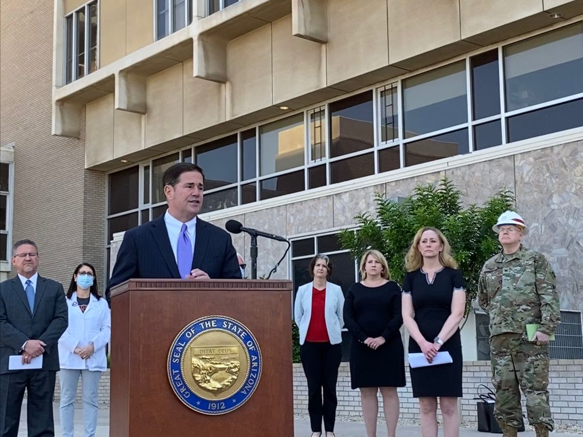 VIDEO Governor Ducey, ADHS Director Dr. Christ, Maj. Gen. McGuire